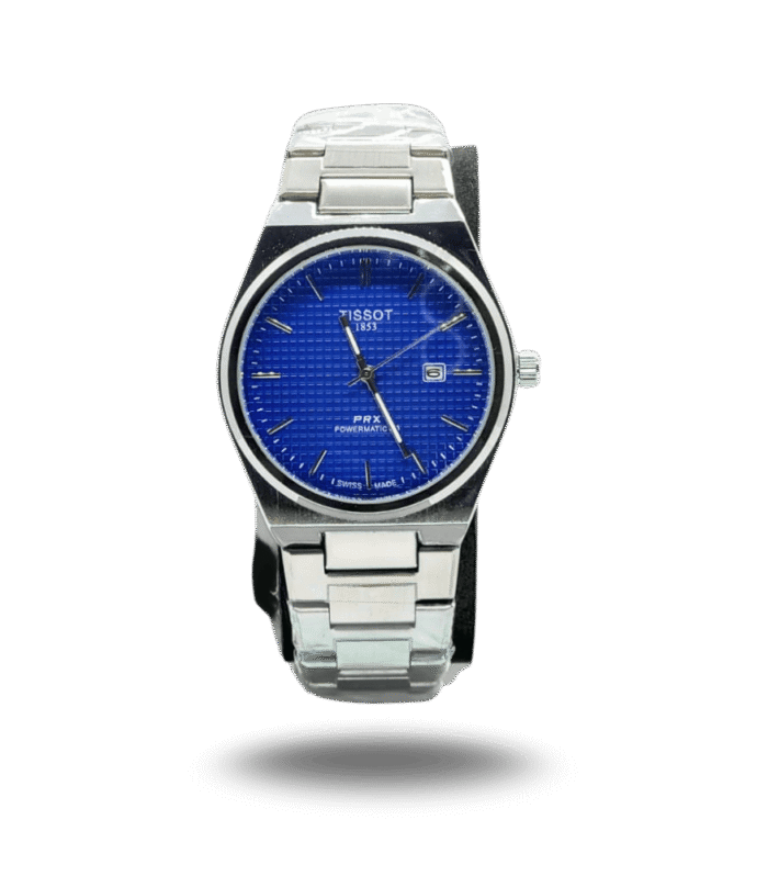 QuartickWatches – Tissot 1853 PRX – Blue Stainless Watch